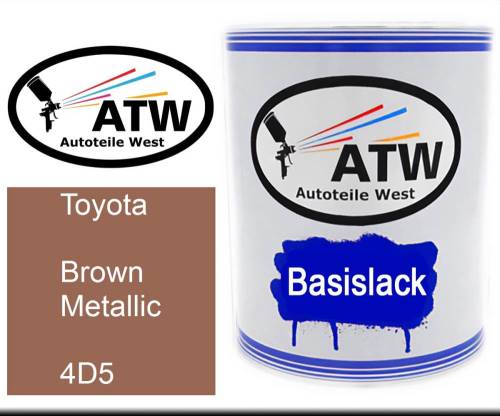 Toyota, Brown Metallic, 4D5: 1L Lackdose, von ATW Autoteile West.